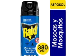 INSECTICIDA RAID AZUL MOSCAS Y MOSQUITOS 380 CC