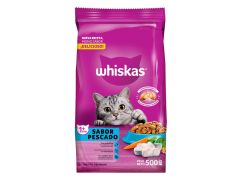 ALIMENTO PARA GATOS WHISKAS PESCADO 500 GR