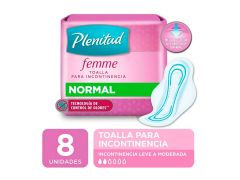 TOALLITAS FEMENINAS LINA INCONTINENCIA CON ALAS 8 UN