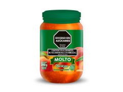 MERMELADA MOLTO DURAZNO LIGHT FRASCO 390 GR