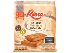 TOSTADAS RIERA VAINILLA Y CHOCOLATE 200 GR