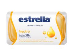 JABON DE TOCADOR ESTRELLA GLICERINA NEUTRO 125 gr