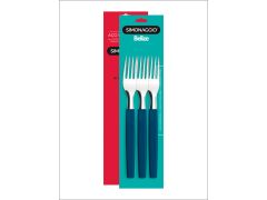 TENEDOR SIMONAGGIO PLASTICO AZUL 3 UN