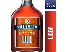 LICOR CUSENIER PETACA CAFE COGNAC 200 CC